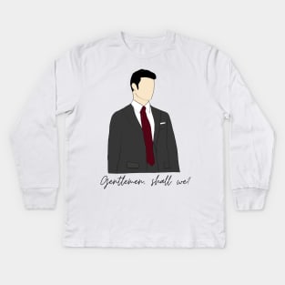 elijah mikaelsons gentlemen shall we 2 the originals Kids Long Sleeve T-Shirt